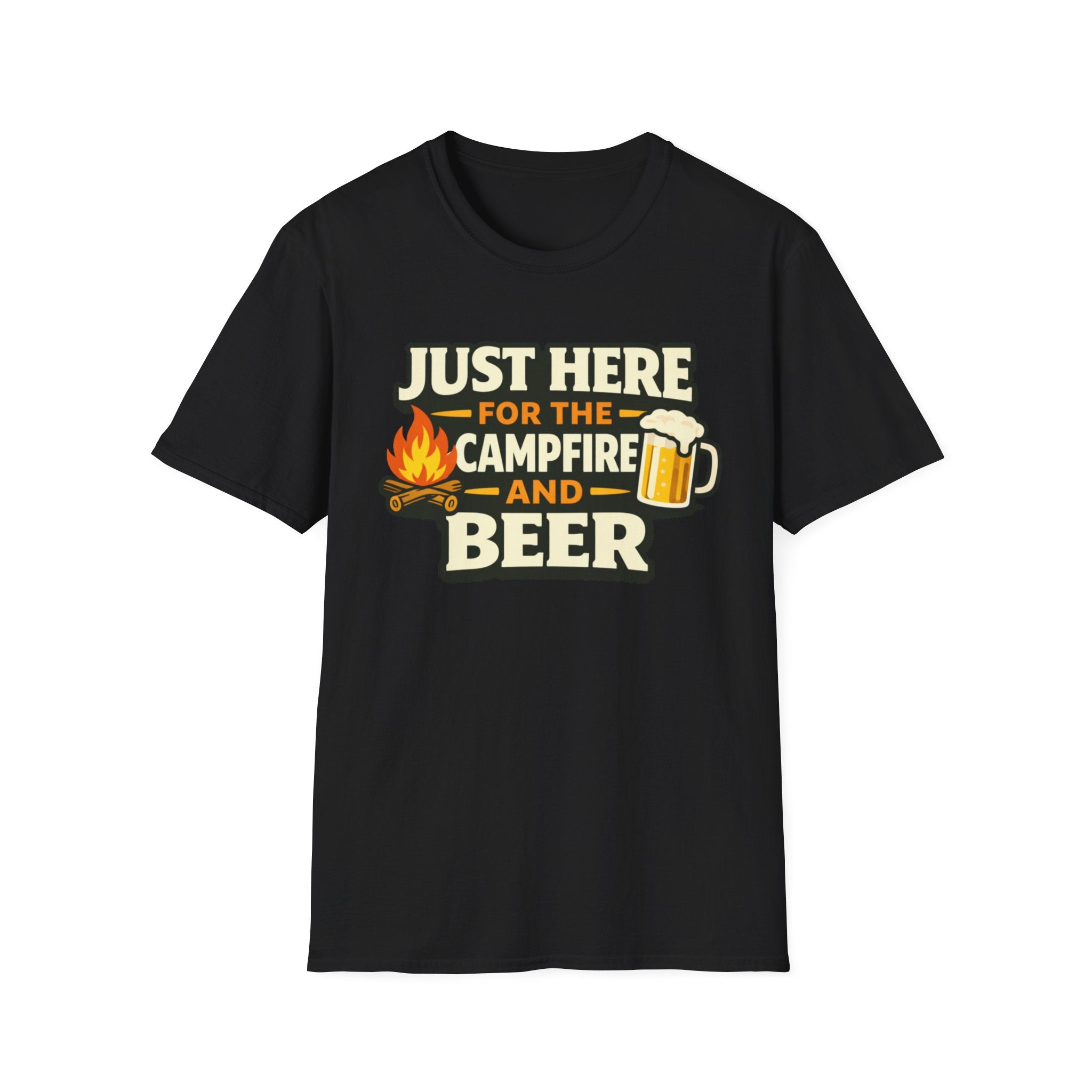 Just Here for the Campfire and Beer T-Shirt