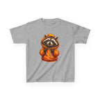 Ralfy the Raccoon Kids T-Shirt — Cute Raccoon in Orange Hoodie