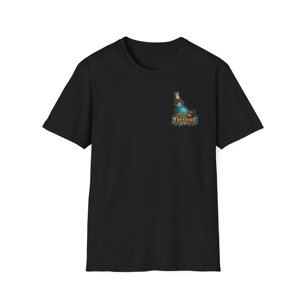 Treasure Valley Idaho T-Shirt with a Rainbow Trout, River and Mountain Sunrise Graphic Tee