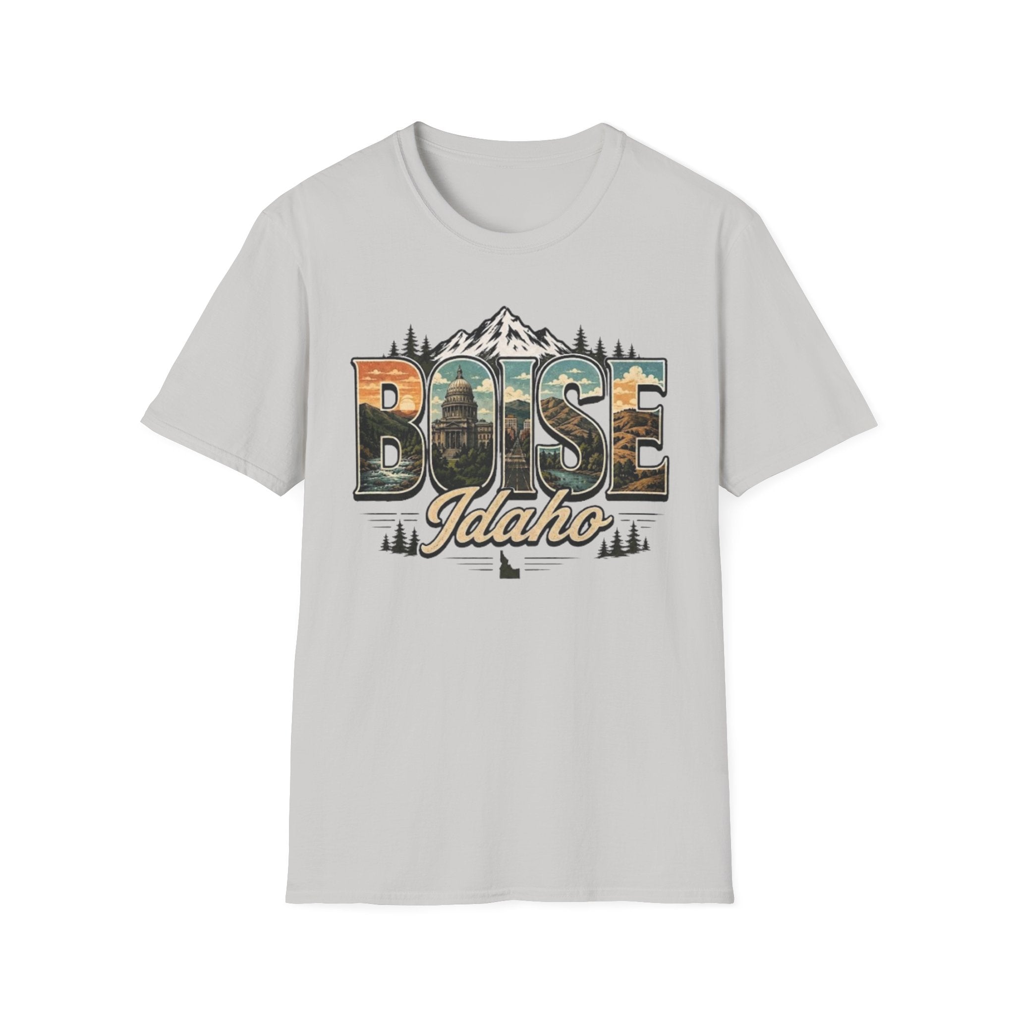 Boise Idaho Vintage Mountain Tee — Scenic State Pride T-Shirt