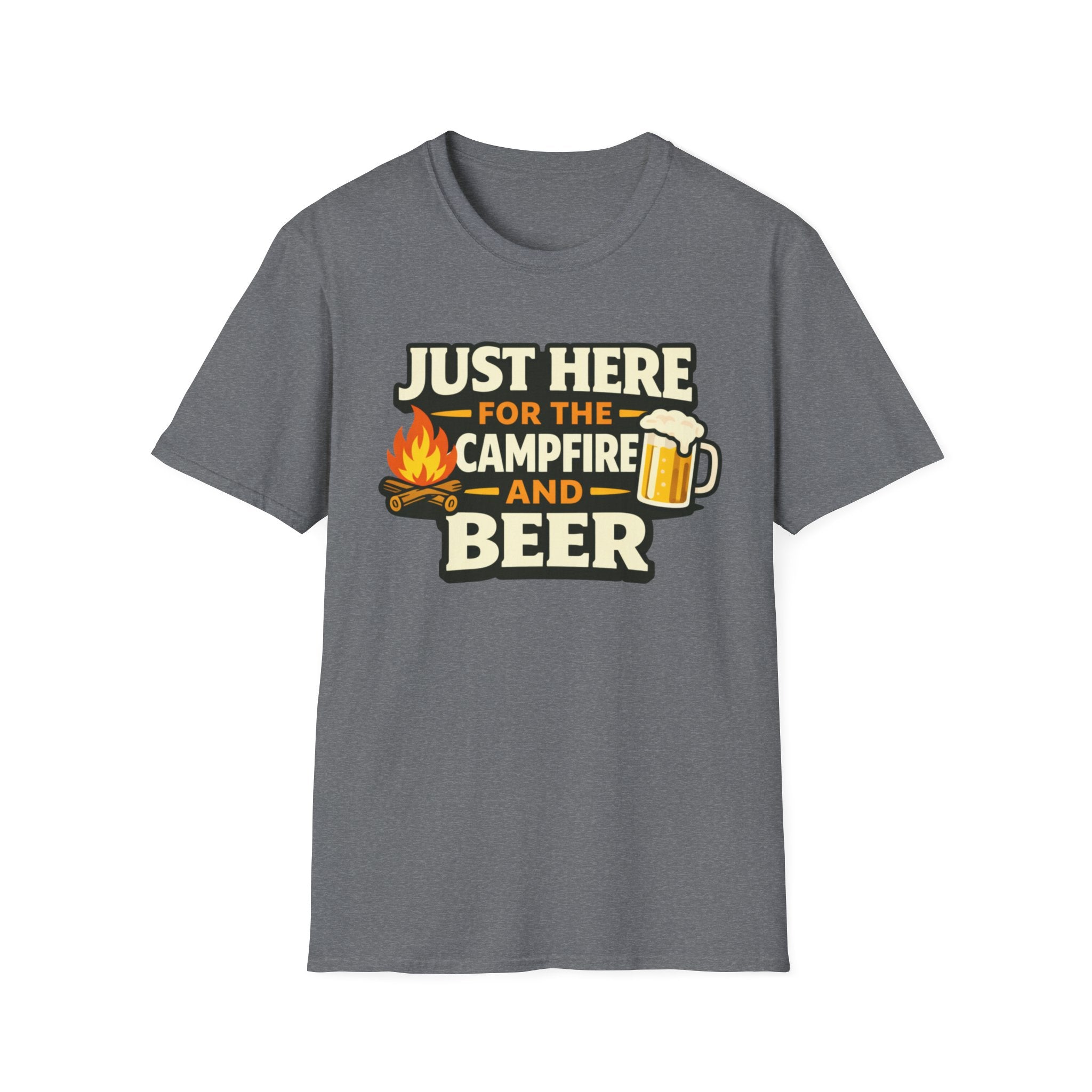 Just Here for the Campfire and Beer T-Shirt