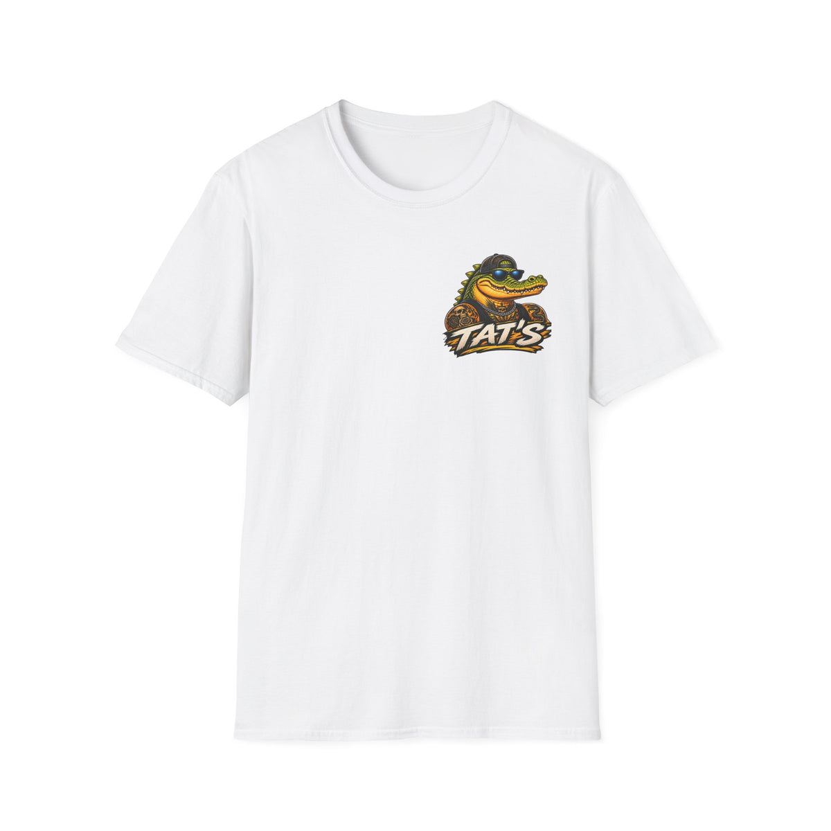 T-Shirt — 'Tat's' Crocodile Logo Casual Tee