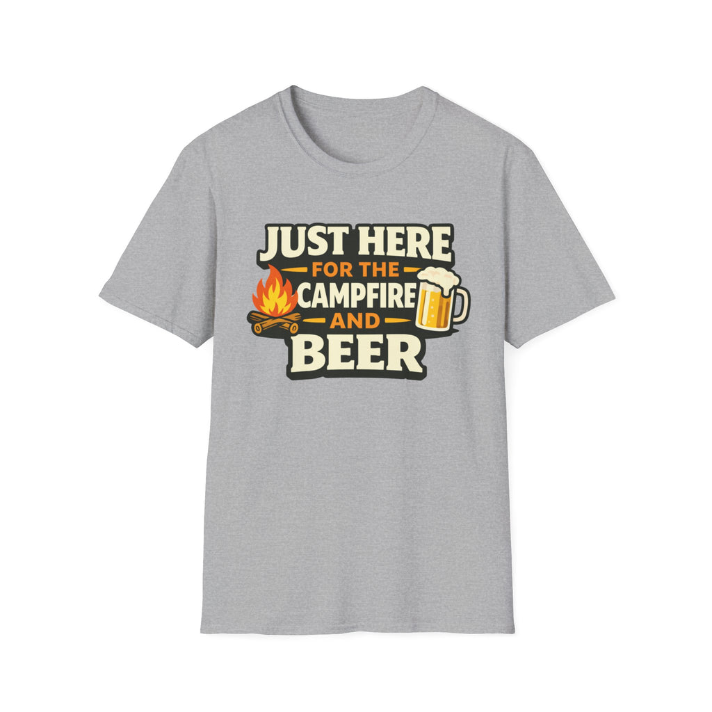 Just Here for the Campfire and Beer T-Shirt