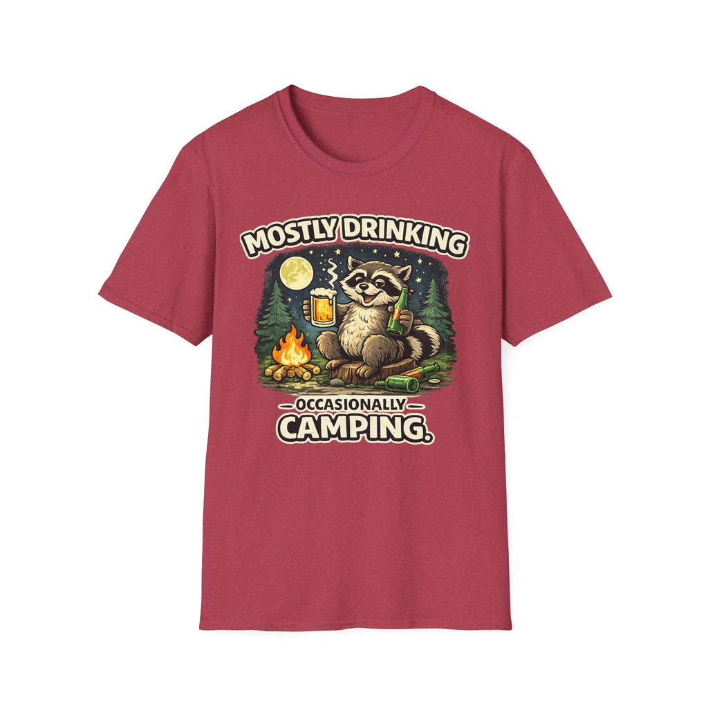 Mostly Drinking Occasionally Camping T-Shirt