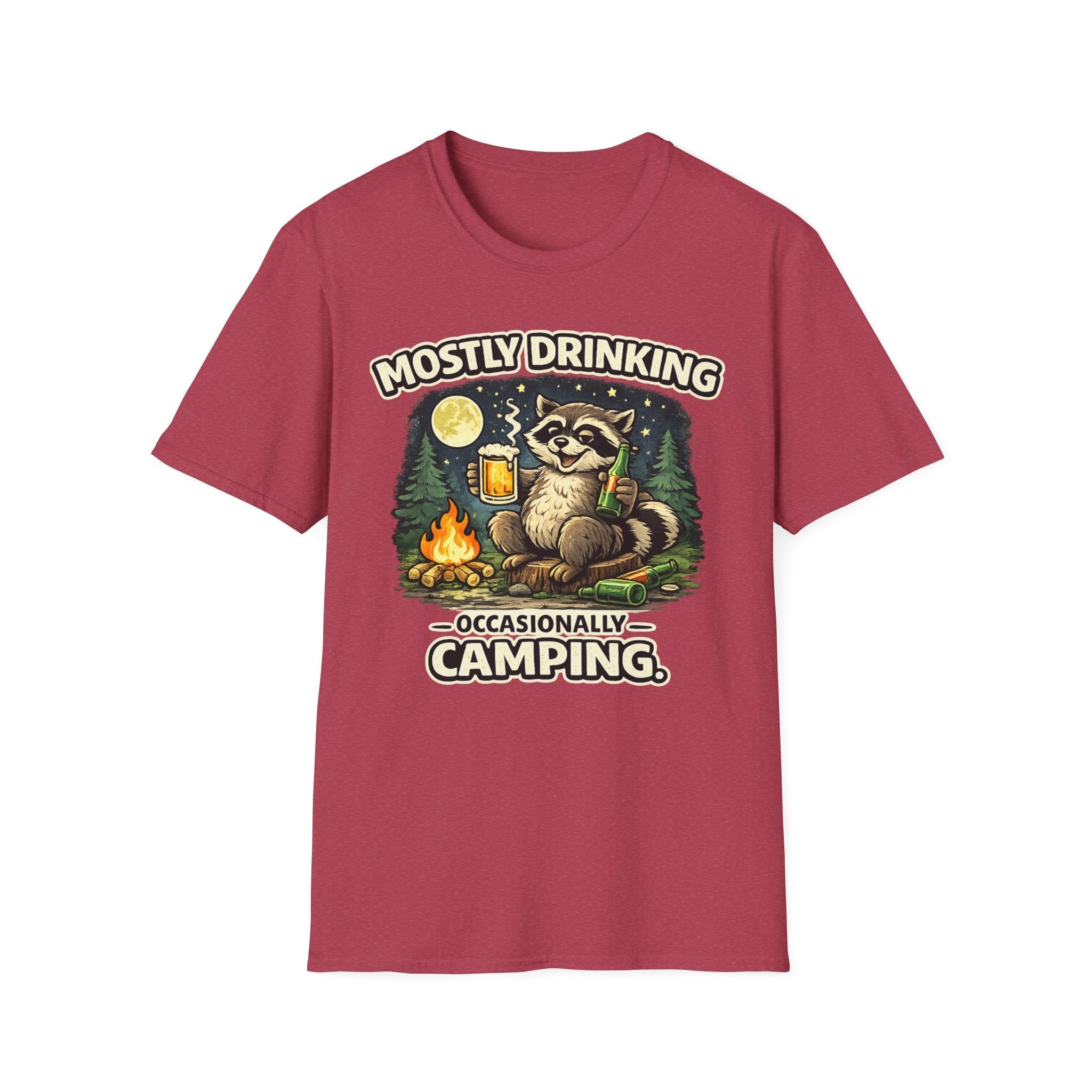 Mostly Drinking Occasionally Camping T-Shirt