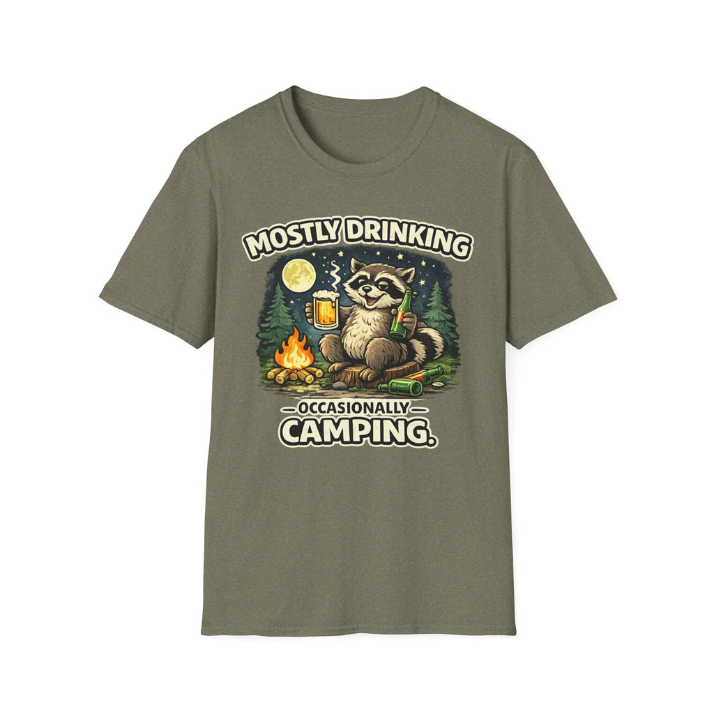 Mostly Drinking Occasionally Camping T-Shirt