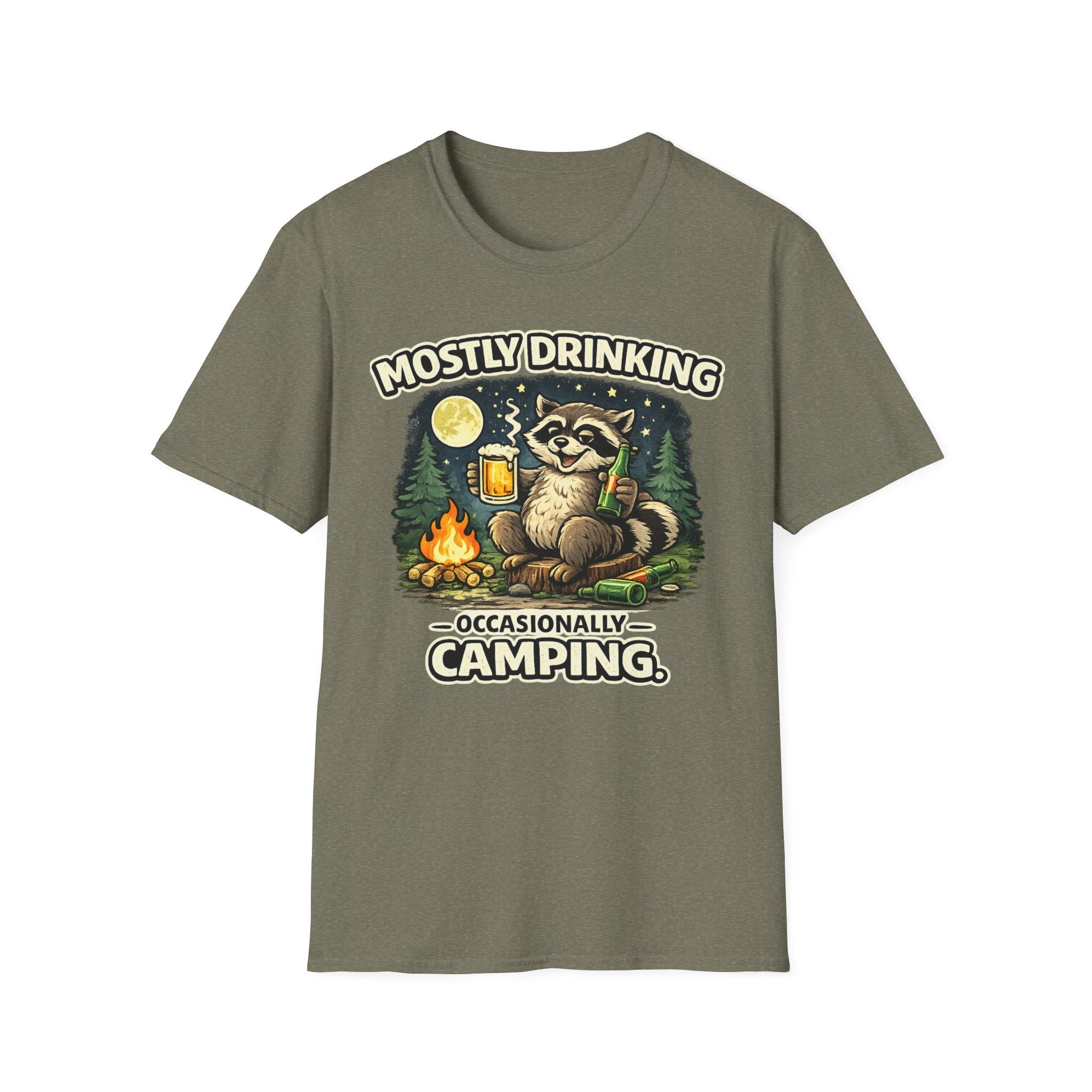 Mostly Drinking Occasionally Camping T-Shirt