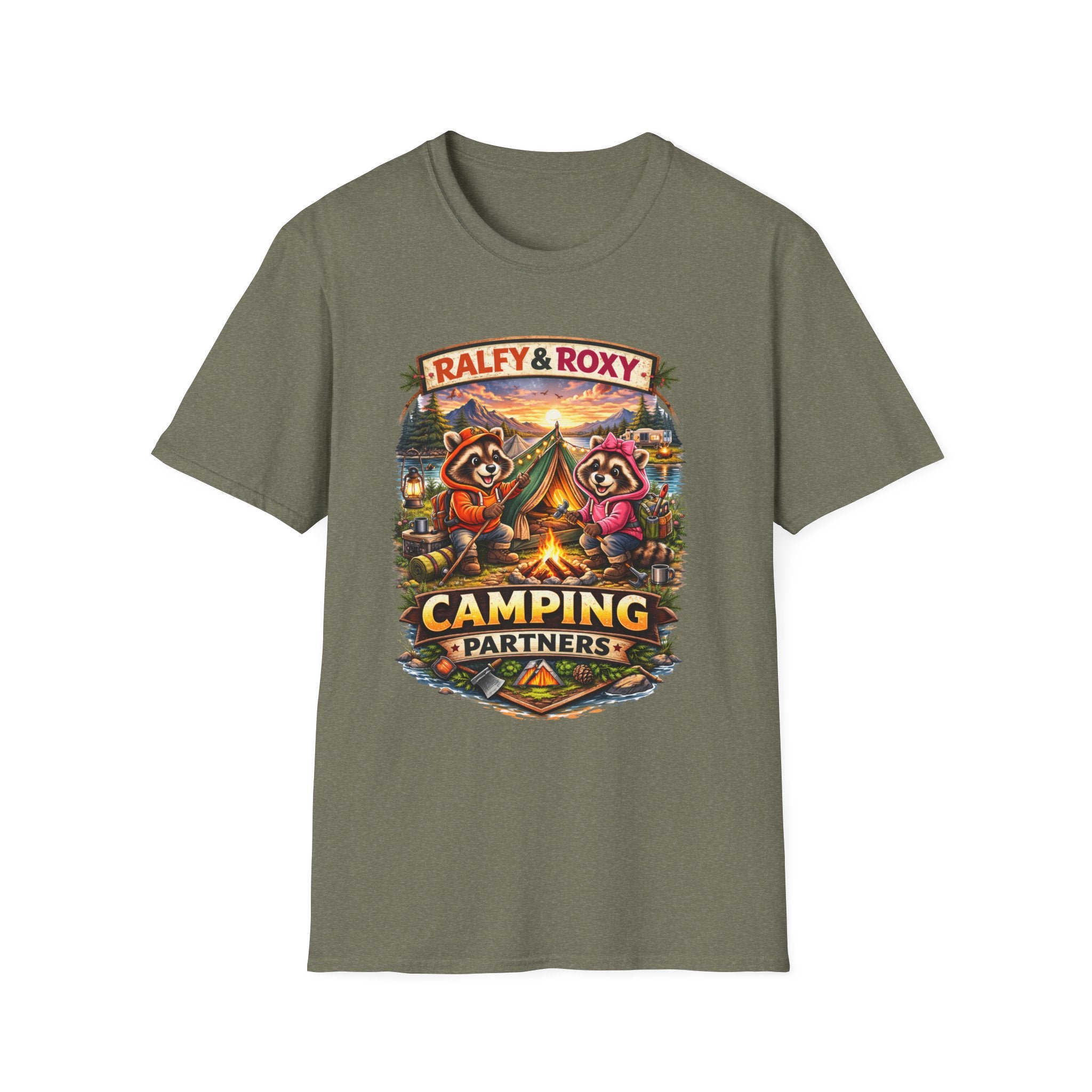 Ralfy and Roxy Camping Partners T-Shirt