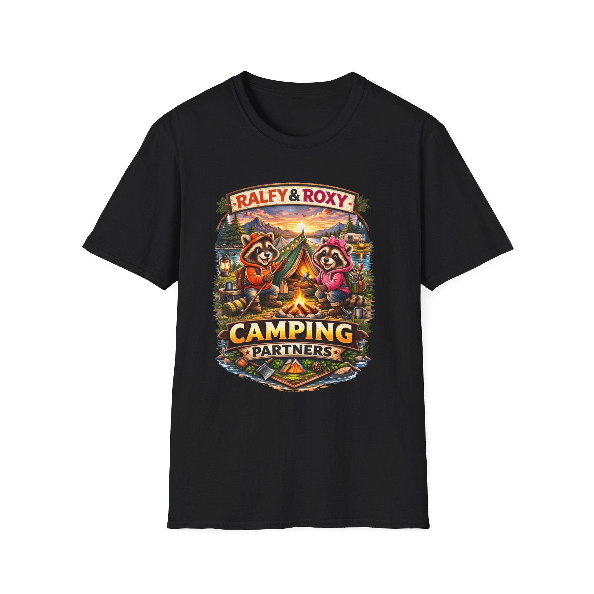 Ralfy and Roxy Camping Partners T-Shirt