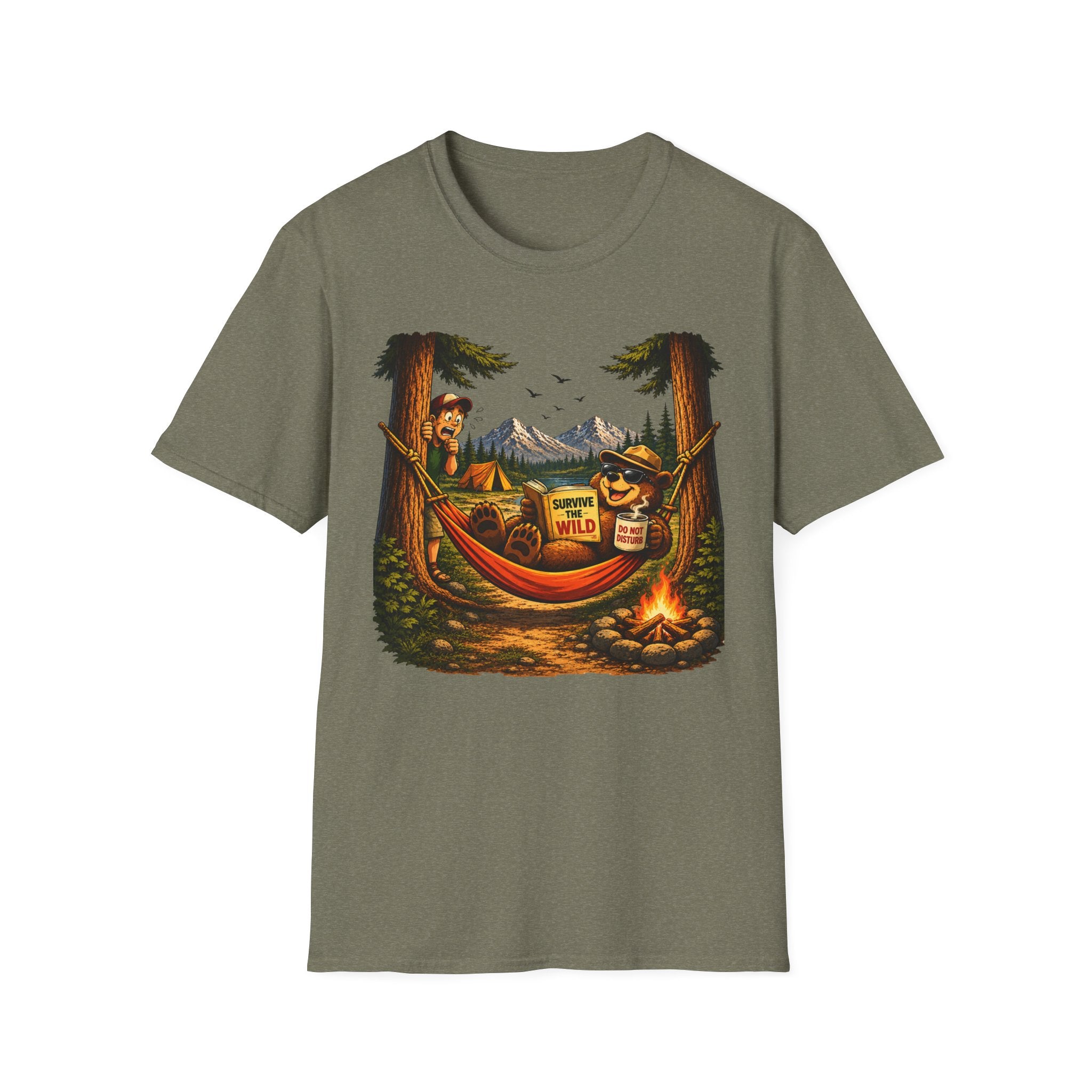Bear Lounging in Hammock T-Shirt