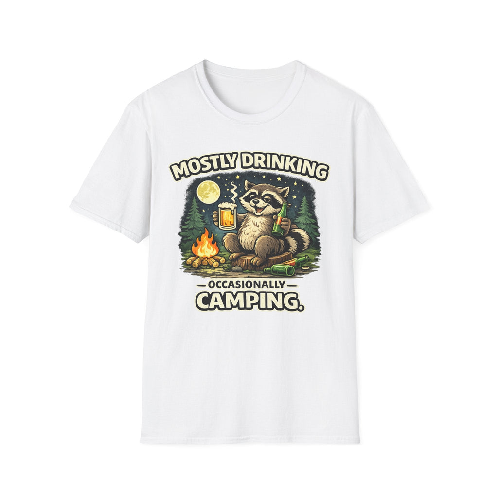 Mostly Drinking Occasionally Camping T-Shirt