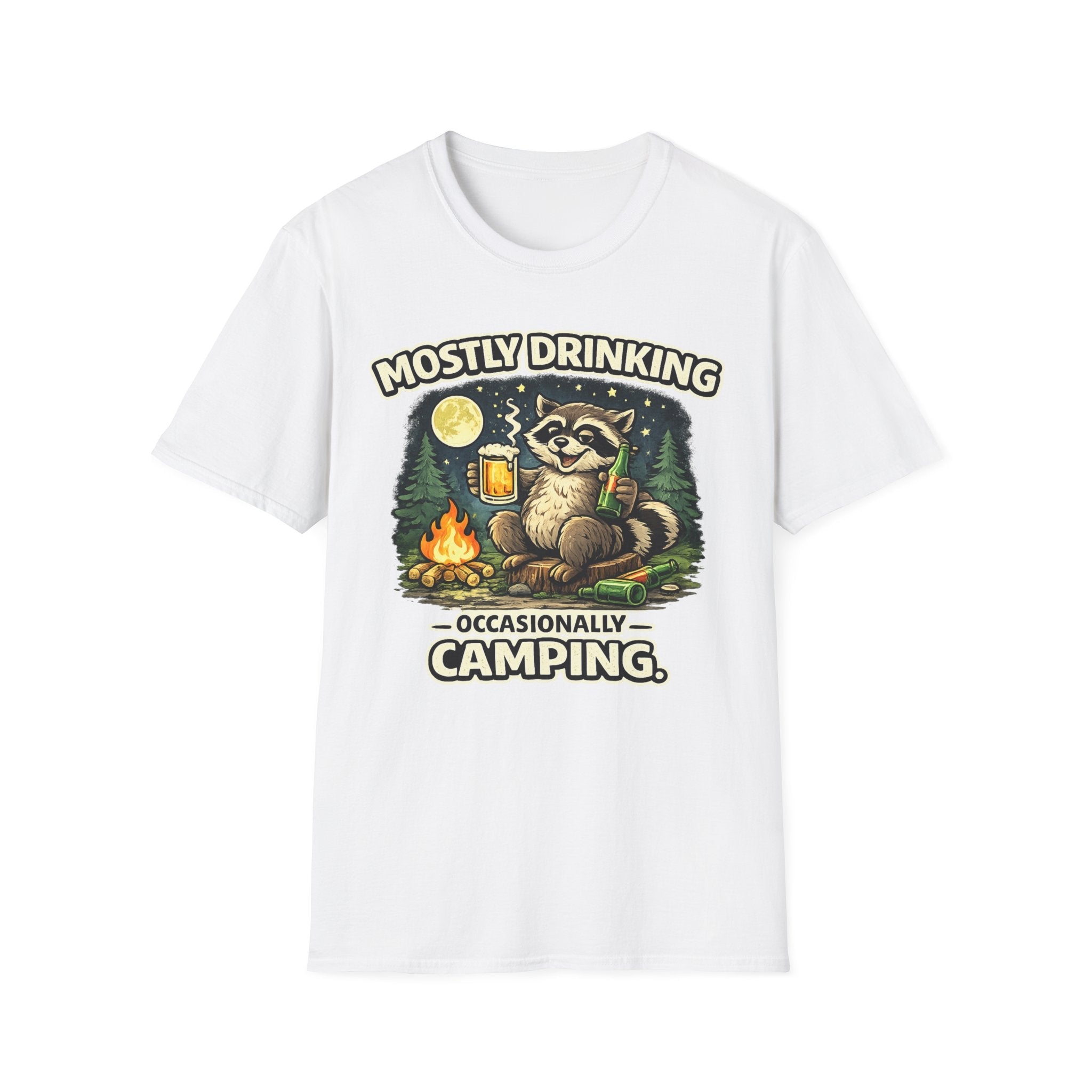 Mostly Drinking Occasionally Camping T-Shirt