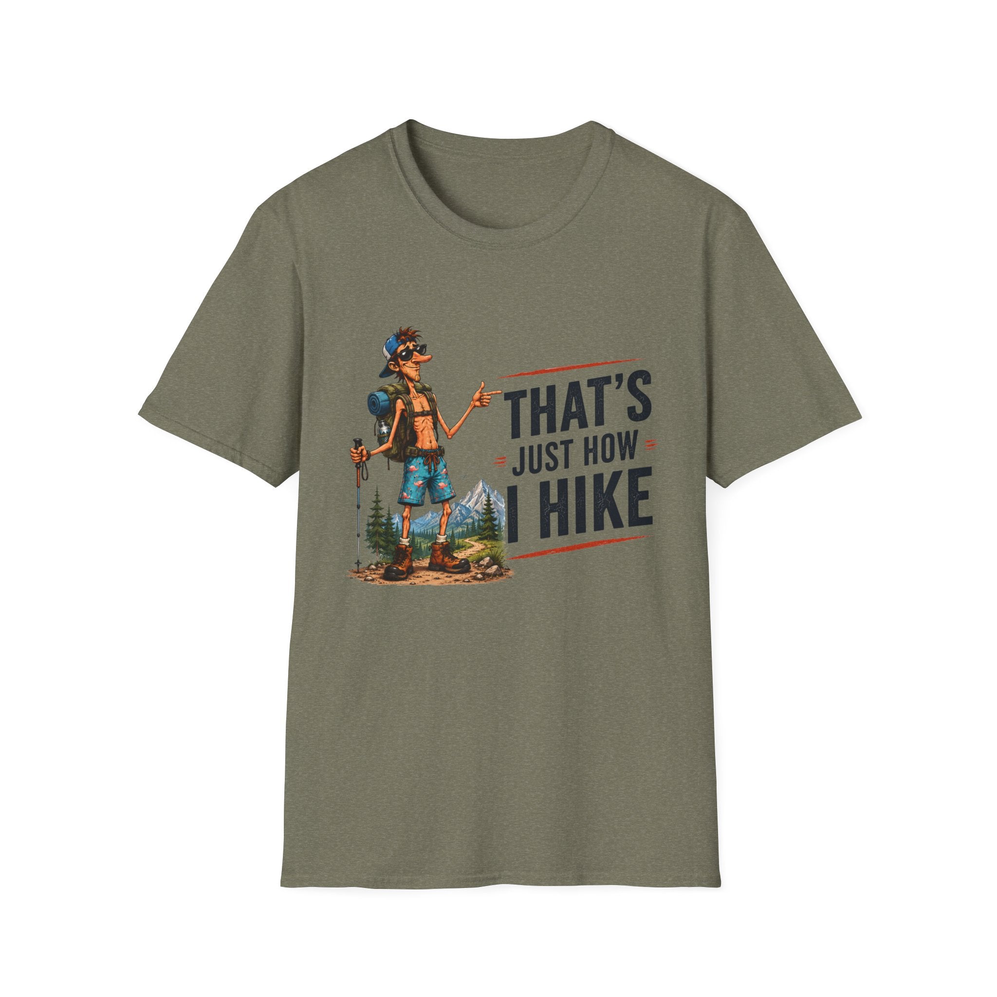 Hiking Graphic T-Shirt — "That's Just How I Hike" Outdoor Adventure Tee