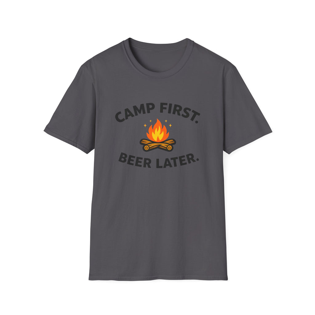 Camp First Beer Later T-Shirt