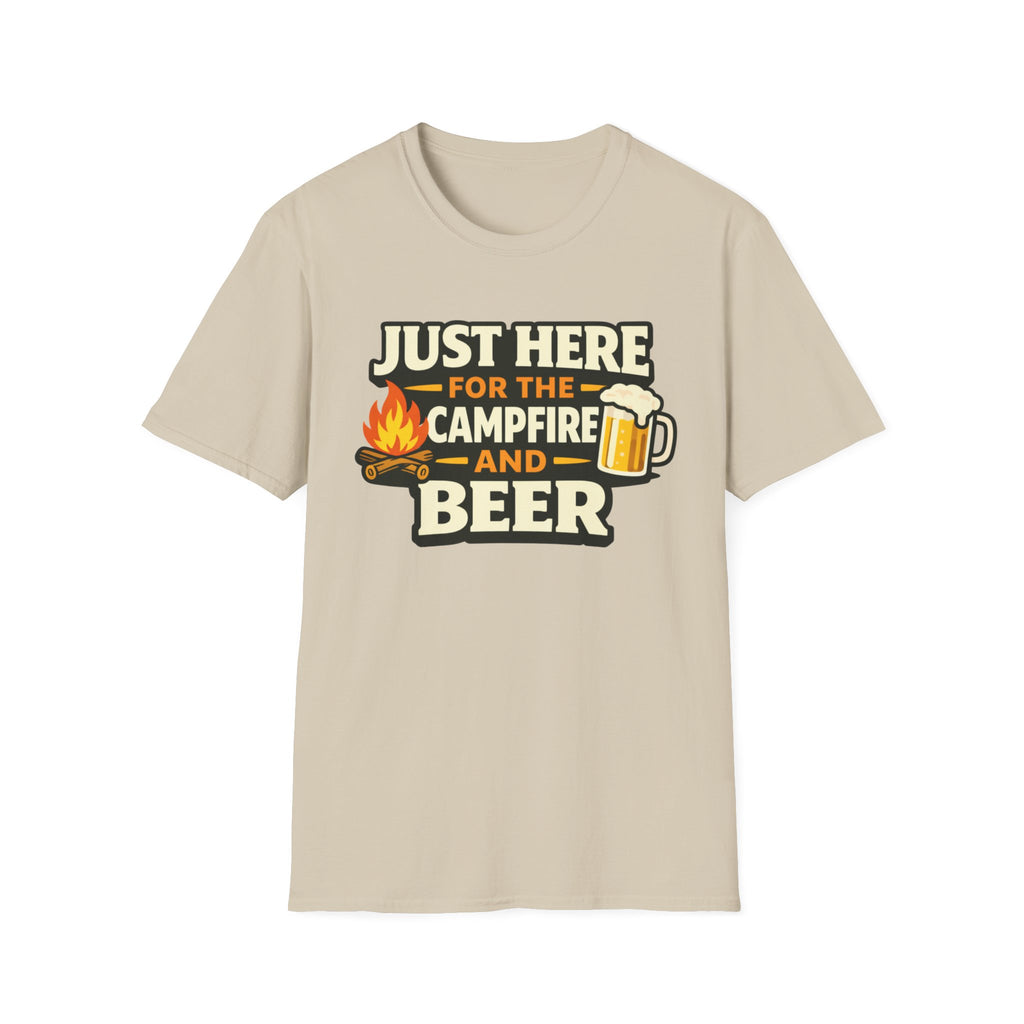 Just Here for the Campfire and Beer T-Shirt
