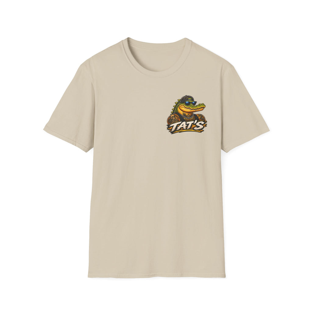 T-Shirt — 'Tat's' Crocodile Logo Casual Tee