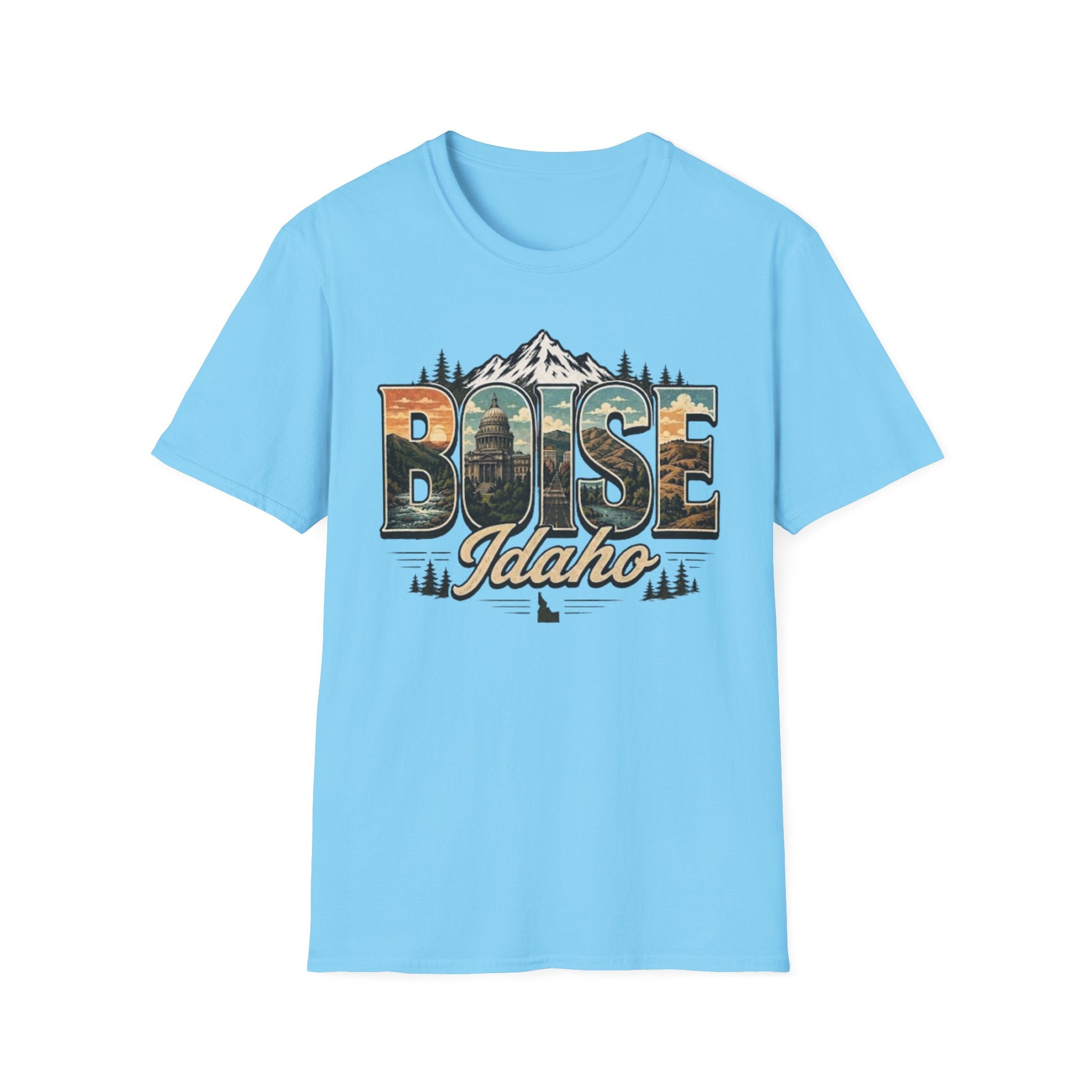 Boise Idaho Vintage Mountain Tee — Scenic State Pride T-Shirt