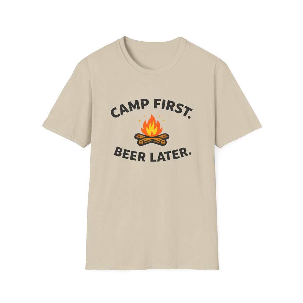 Camp First Beer Later T-Shirt