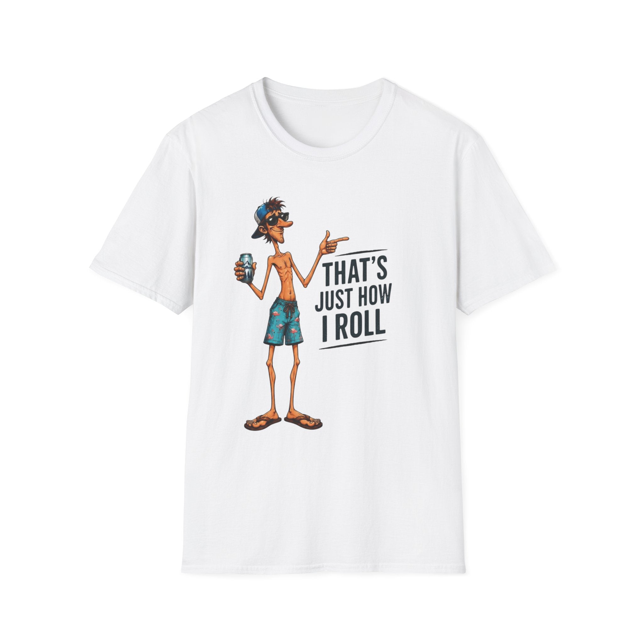 T-Shirt — "That's Just How I Roll" Beach Guy Graphic Tee