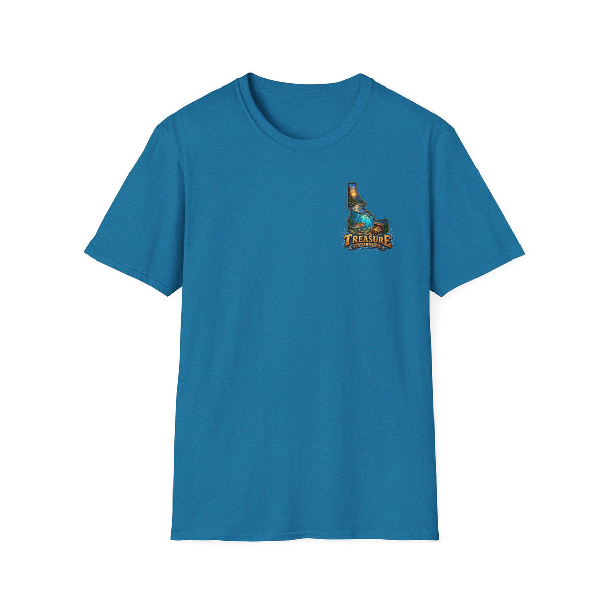 Treasure Valley Idaho T-Shirt with a Rainbow Trout, River and Mountain Sunrise Graphic Tee