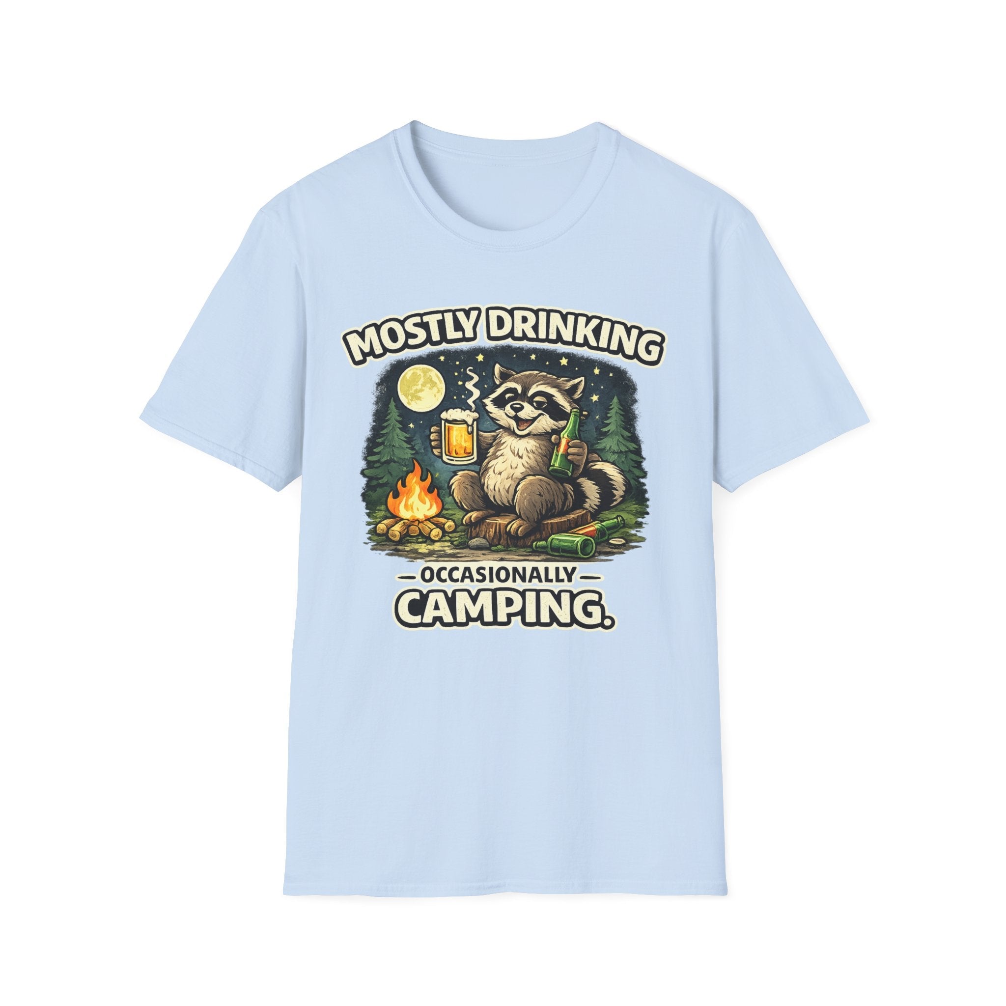 Mostly Drinking Occasionally Camping T-Shirt