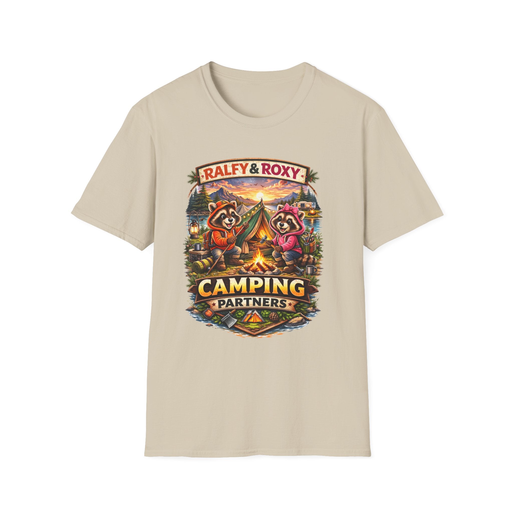 Ralfy and Roxy Camping Partners T-Shirt