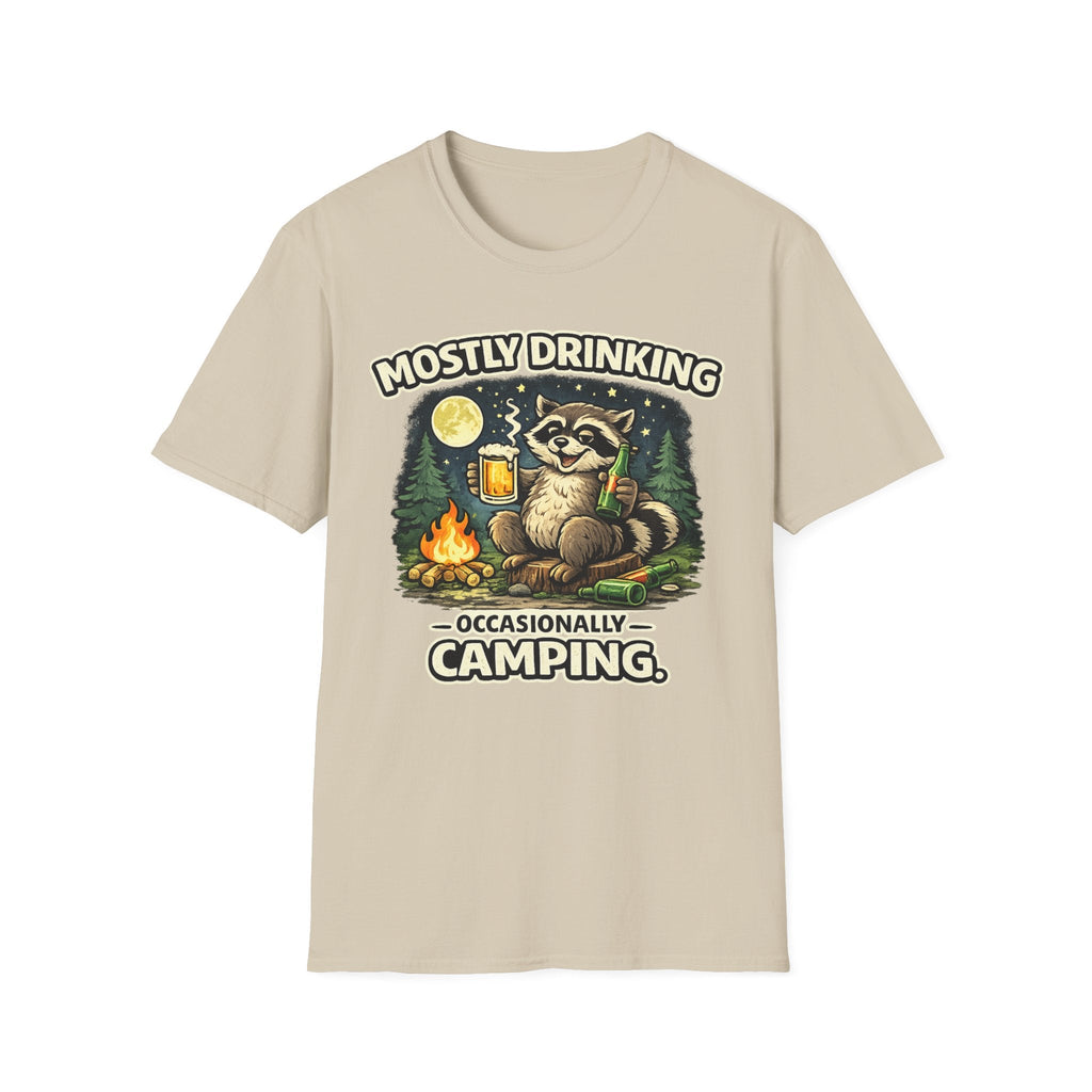 Mostly Drinking Occasionally Camping T-Shirt