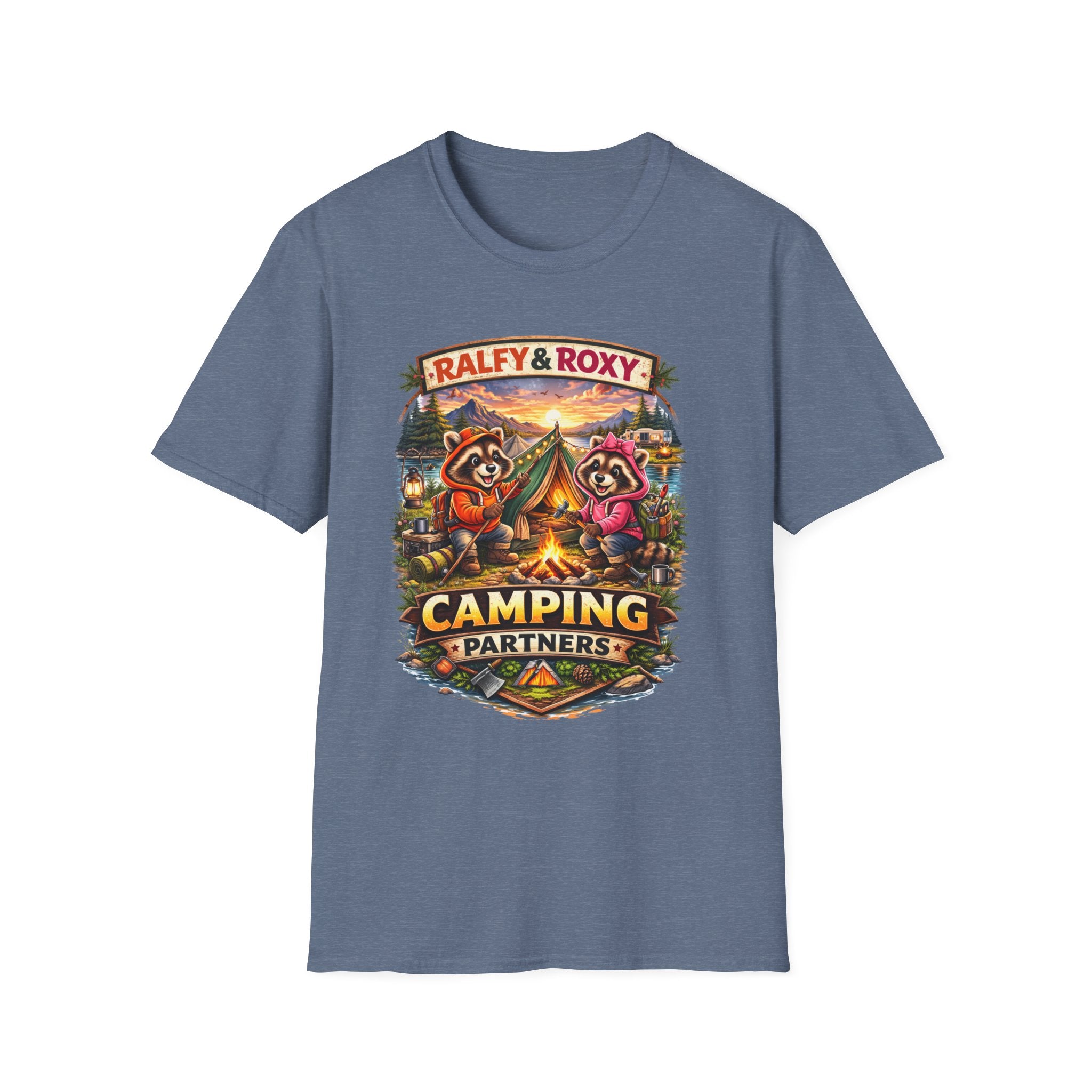 Ralfy and Roxy Camping Partners T-Shirt