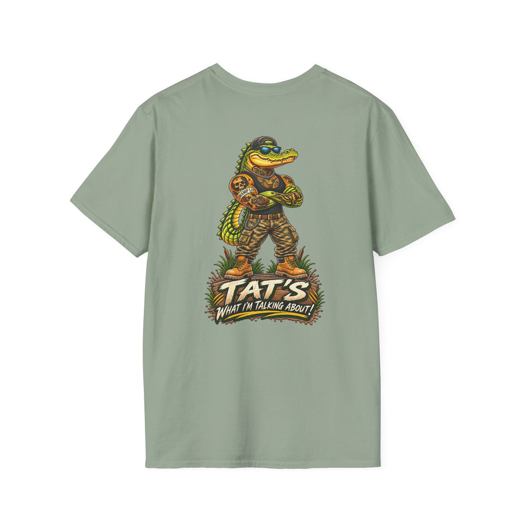 T-Shirt — 'Tat's' Crocodile Logo Casual Tee