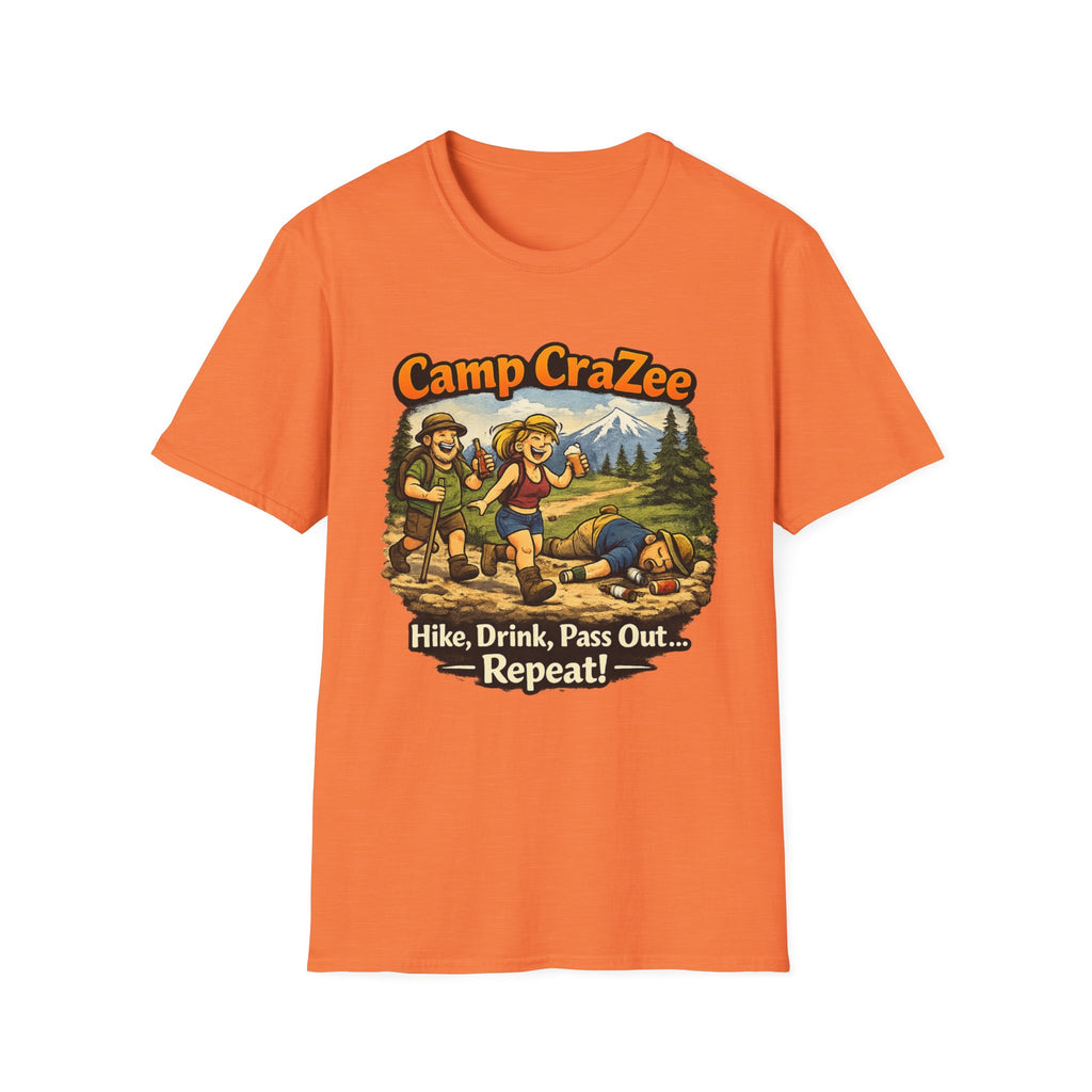 Camp CraZee Hike Drink Pass out Repeat T-Shirt