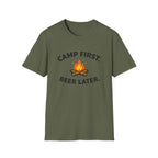 Camp First Beer Later T-Shirt