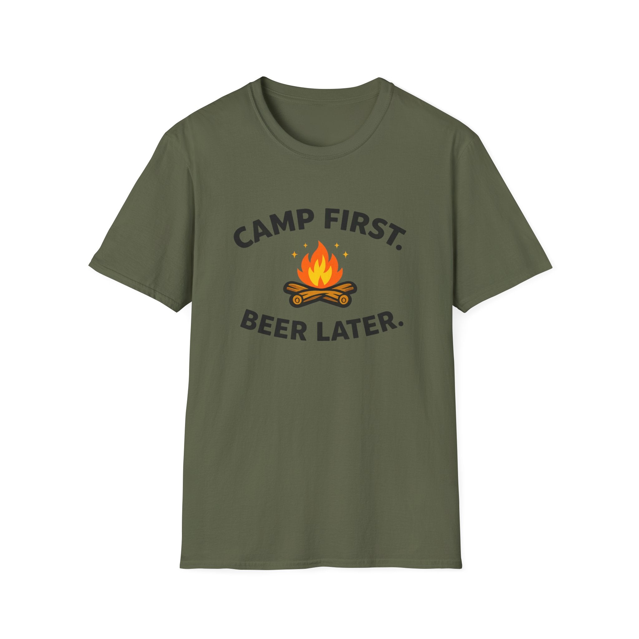 Camp First Beer Later T-Shirt