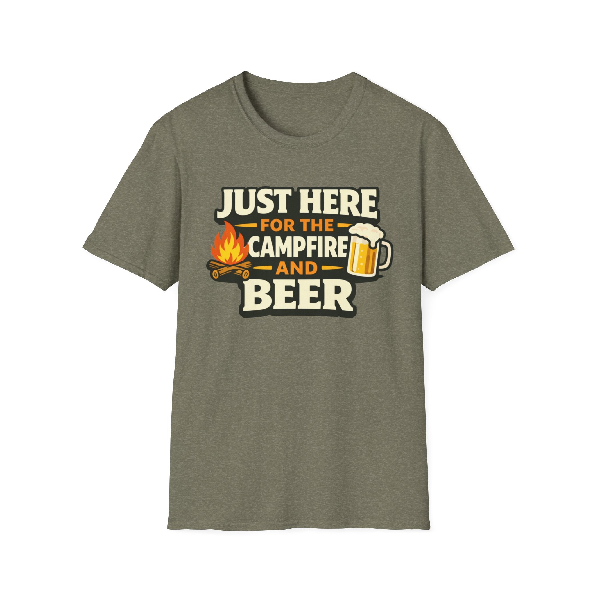 Just Here for the Campfire and Beer T-Shirt