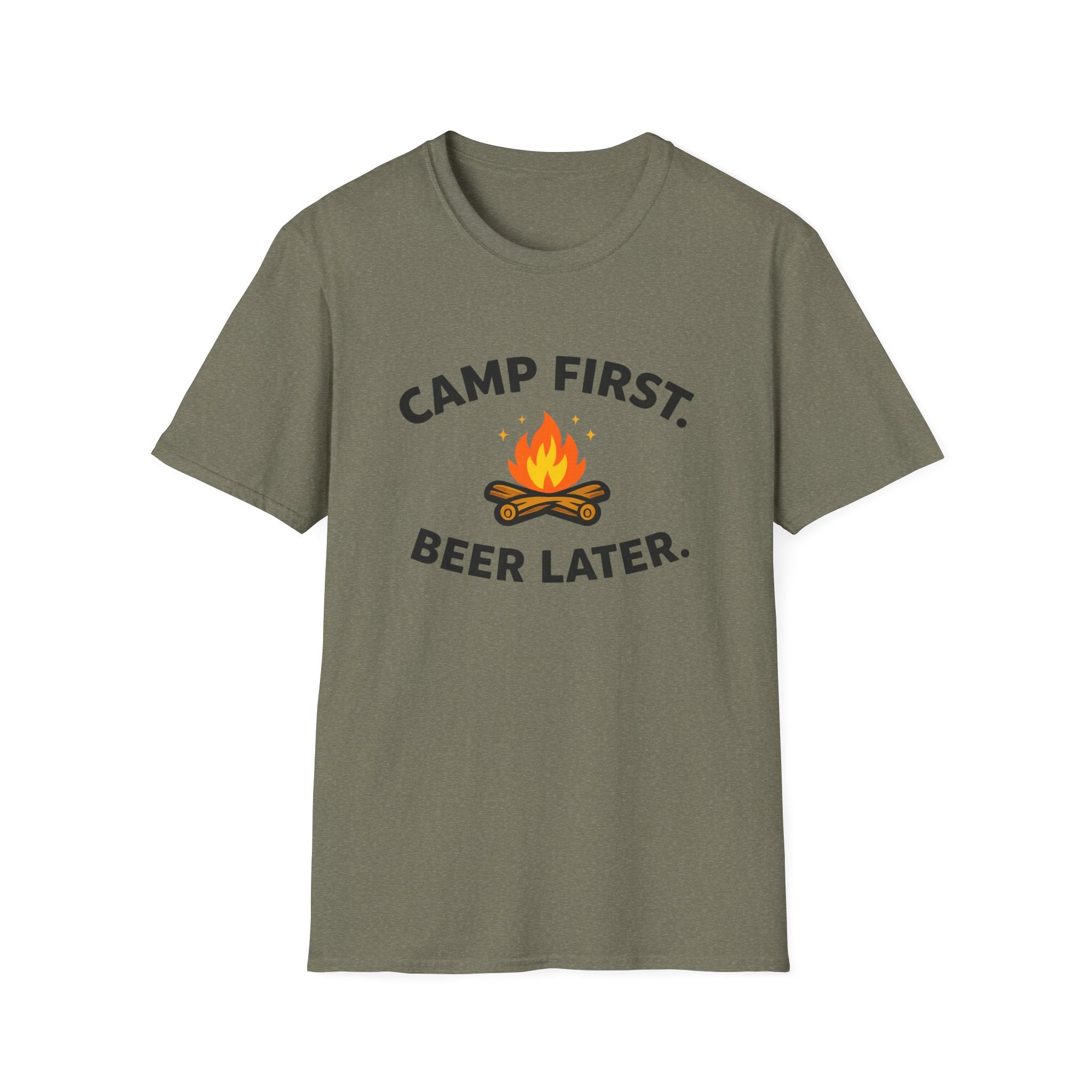 Camp First Beer Later T-Shirt