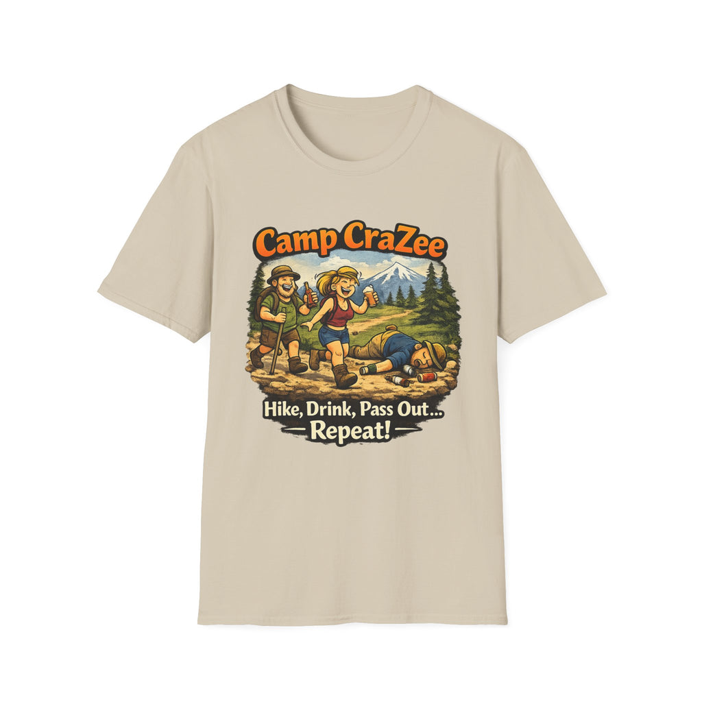 Camp CraZee Hike Drink Pass out Repeat T-Shirt