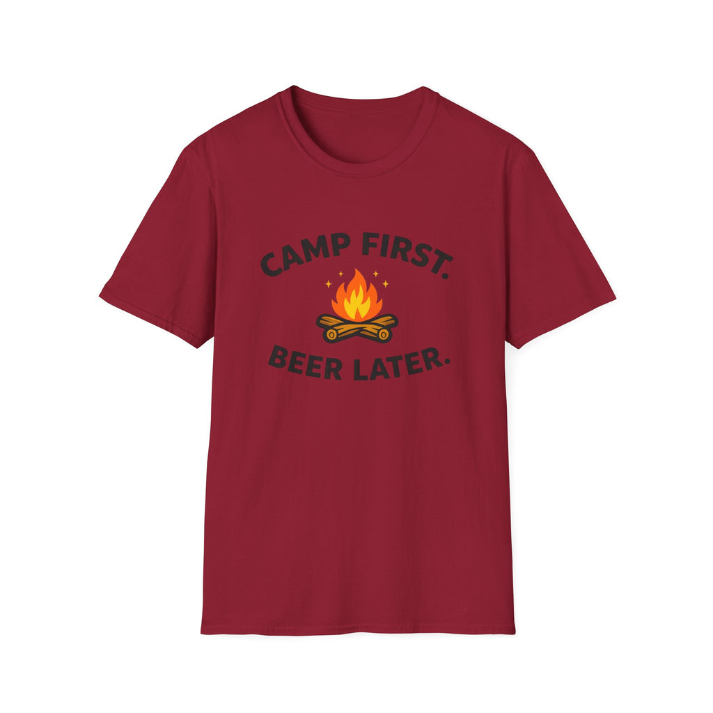 Camp First Beer Later T-Shirt