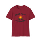 Camp First Beer Later T-Shirt