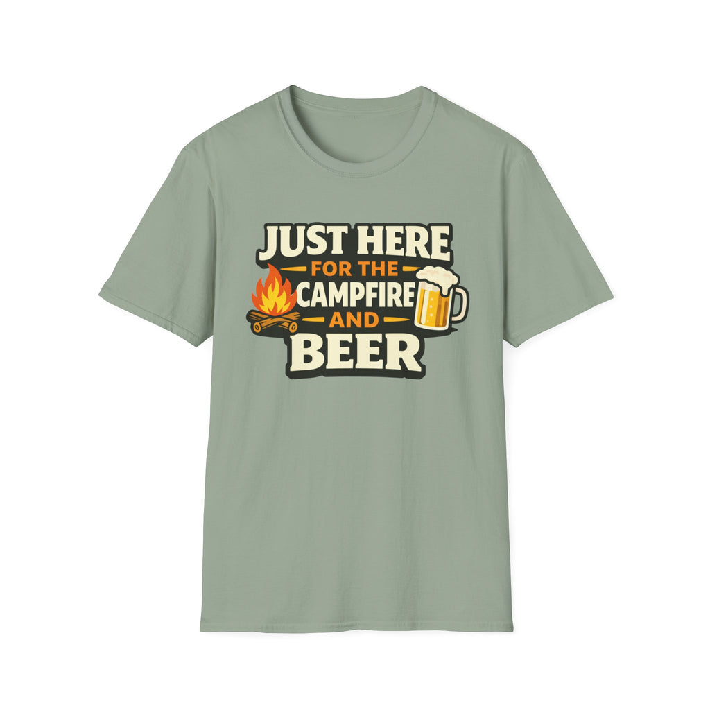 Just Here for the Campfire and Beer T-Shirt