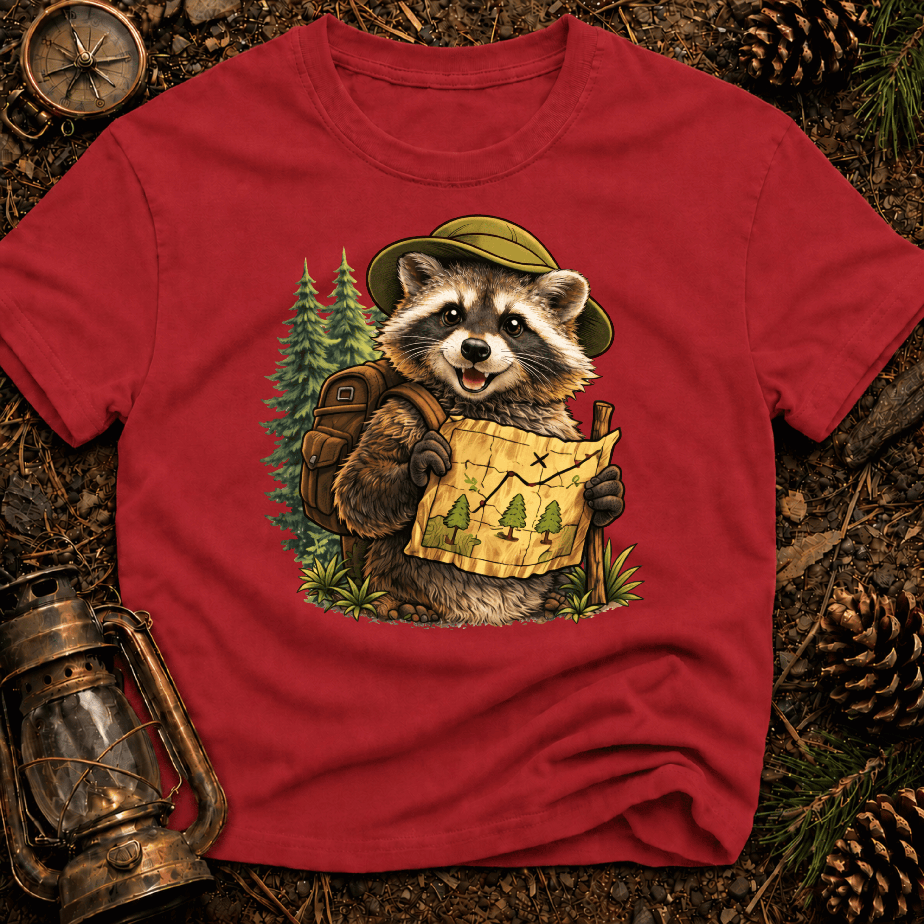 Raccoon _Hiking T-Shirt