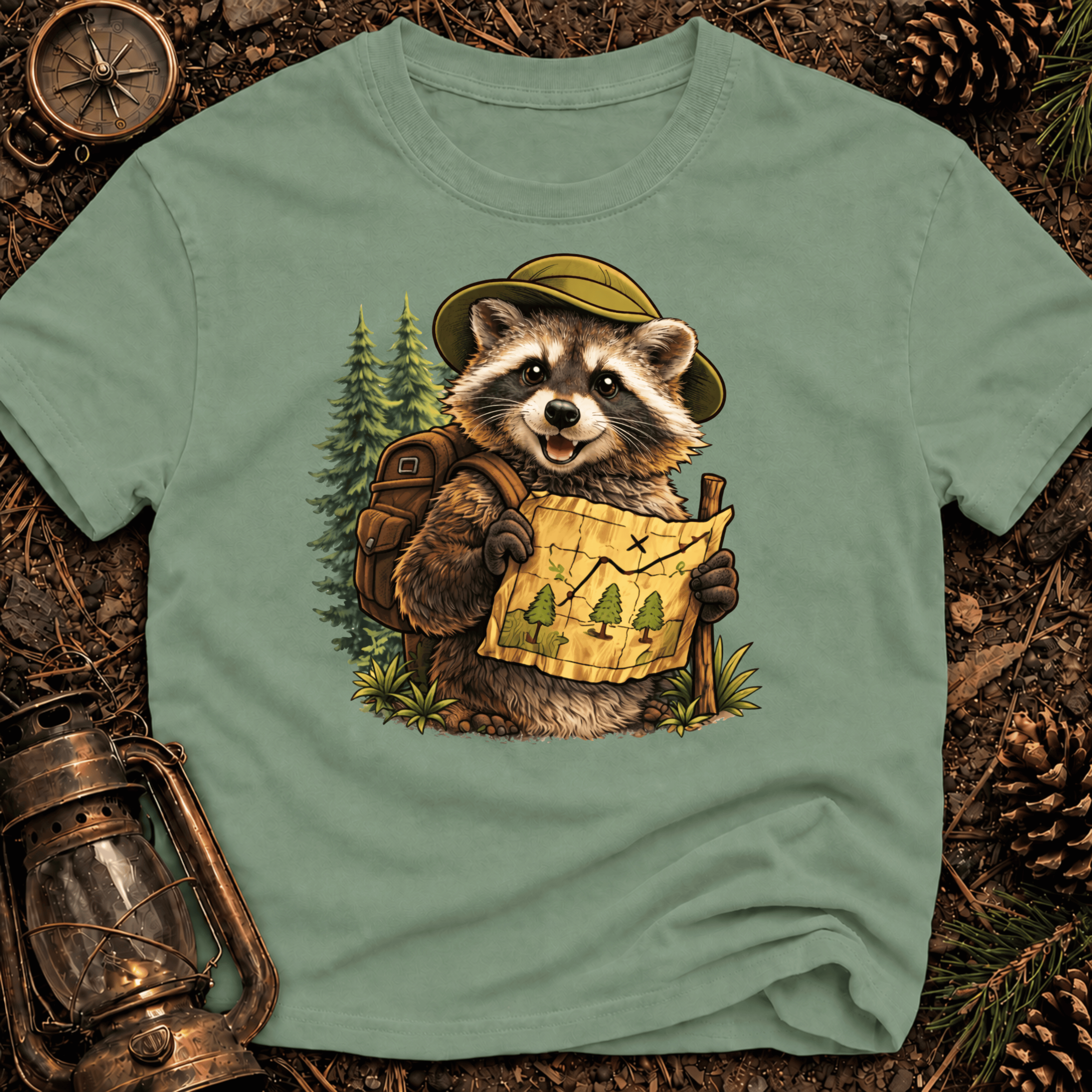 Raccoon _Hiking T-Shirt